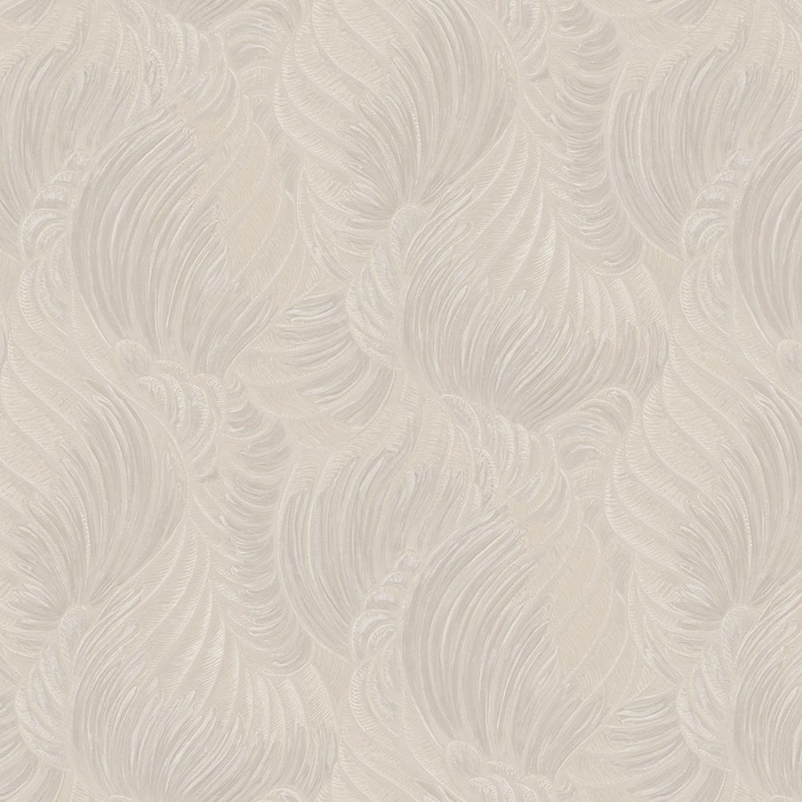  béžová tapeta s listy - Tapety Yara