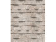 Tapeta na zeď, hnědo-šedá, 3D obklad mramor, Brut, Ugépa