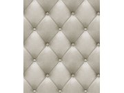 Tapeta na zeď, šedo-béžová, polstrování, Artifice, Ugépa