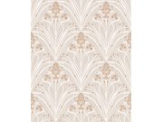 Tapety Yara - Béžová květinová tapeta na zeď Béžová květinová tapeta na zeď