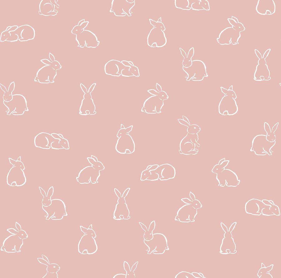 Tapety Yara - Růžová tapeta se zajíčky Růžová tapeta se zajíčky - Tapety Yara