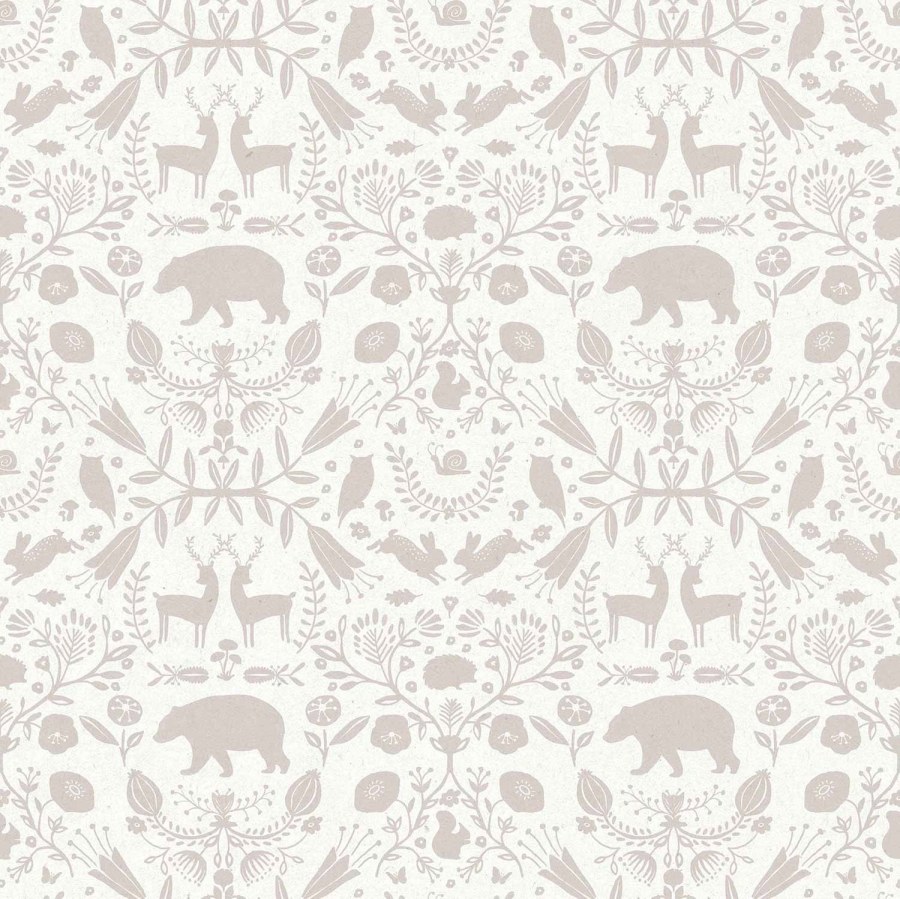 Šedo-bílá tapeta se zvířátky - Tapety Yara