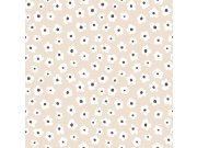 Tapety Yara - Béžová květinová tapeta na zeď Béžová květinová tapeta na zeď