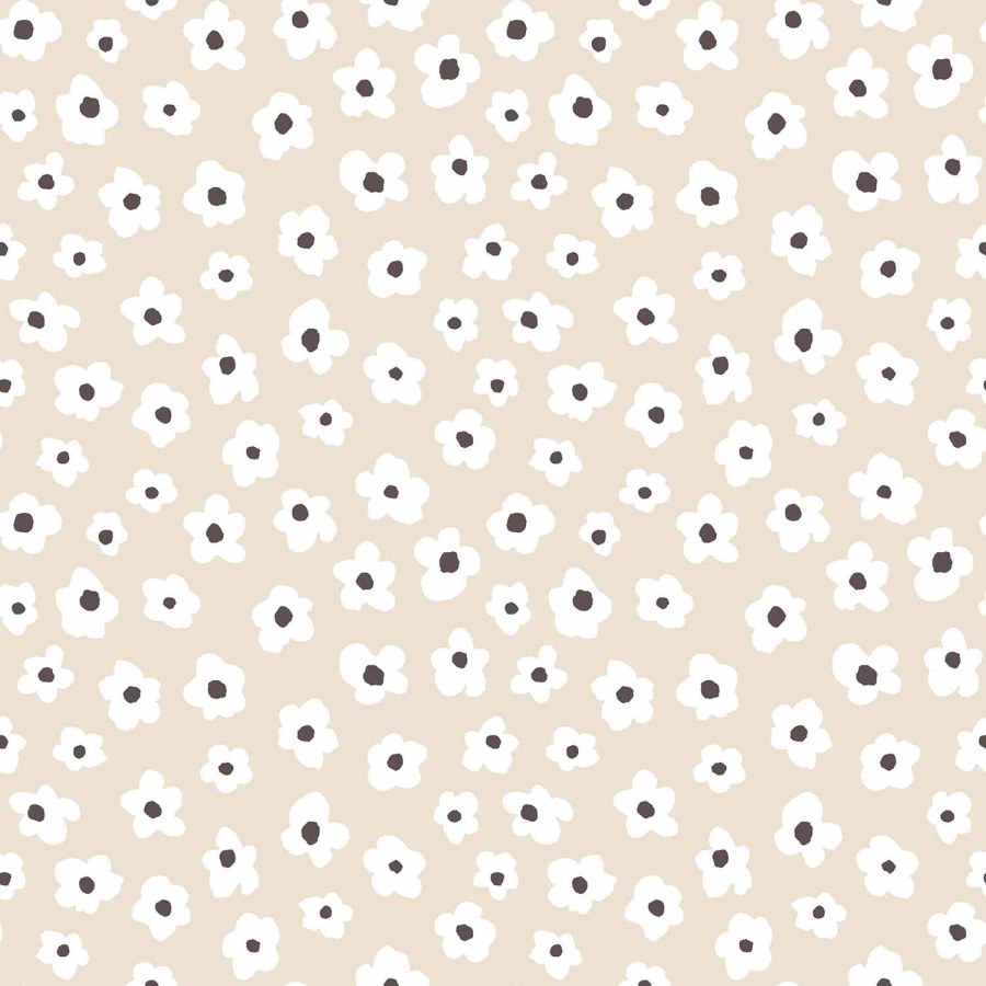 Tapety Yara - Béžová květinová tapeta na zeď Béžová květinová tapeta na zeď - Tapety Yara