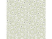 Zelená květinová tapeta na zeď