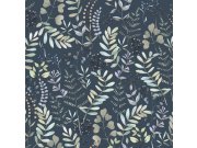 Tapety Yara - Modrá tapeta na zeď Modrá tapeta na zeď