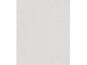 Šedo-bílá tapeta s větvičkami