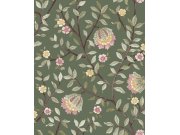 Tapety Yara - Zelená květinová tapeta na zeď Zelená květinová tapeta na zeď