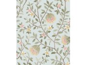 Tapety Yara - Zelená květinová tapeta na zeď Zelená květinová tapeta na zeď