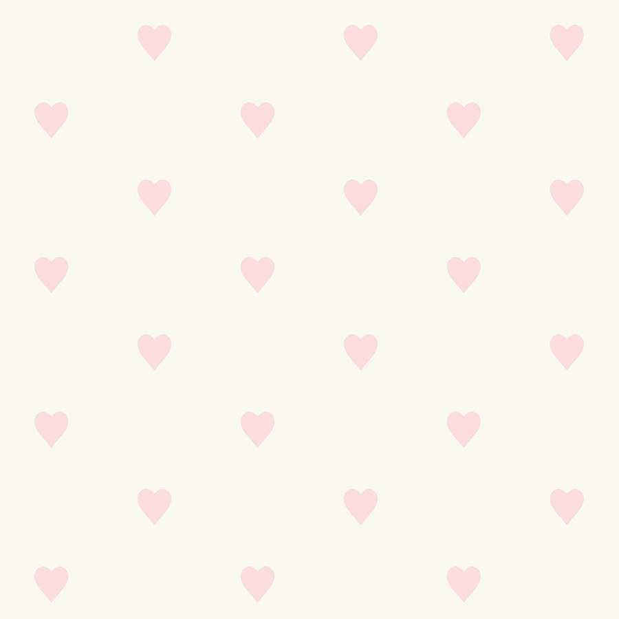 Metalická tapeta s růžovými srdíčky - 347705 - Tapety Yara