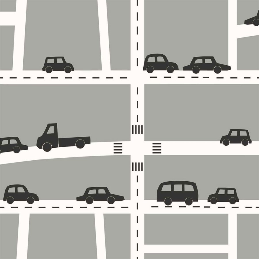 Šedá tapeta pro kluky Auta