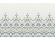 Obrazová tapeta na zeď, modrá, květiny, ptáci, 125319, William Morris At Home