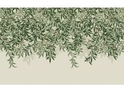 Obrazová tapeta na zeď, zelená, větvičky, listy, 125364, William Morris At Home Tapety Yara