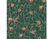 Tapeta na zeď, zelená, větvičky, ptáci, William Morris At Home Tapety Yara
