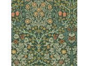 Tapeta na zeď, zelená, květiny, listy, William Morris At Home Tapety Yara