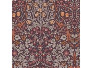 Tapeta na zeď, fialová, květiny, listy, William Morris At Home