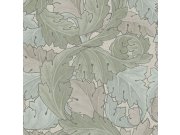 Tapeta na zeď, modro-zelená, listy, William Morris At Home Tapety Yara