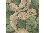 Tapeta na zeď, zeleno-béžová, listy, William Morris At Home Tapety Yara