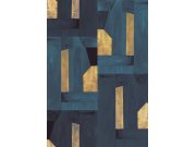 Modro-zlatá obrazová tapeta na zeď