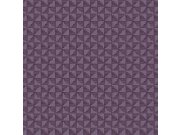 Modro-fialová geometrická retro tapeta na zeď