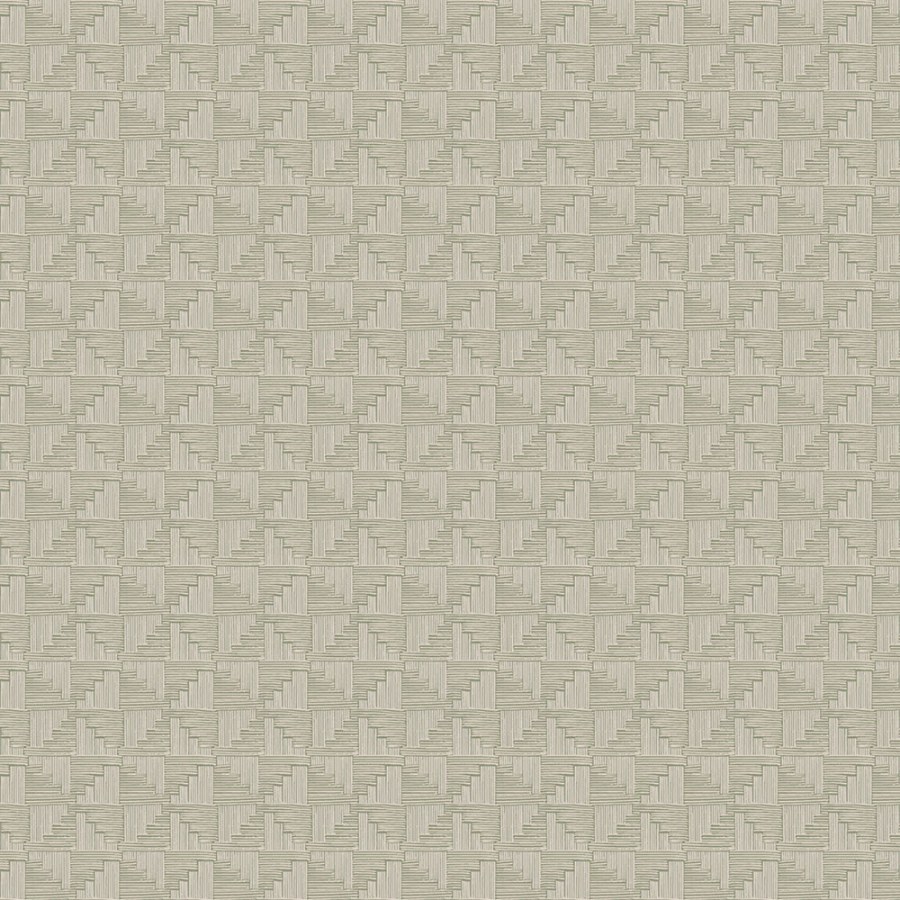 Zelená geometrická retro tapeta na zeď - Tapety Yara