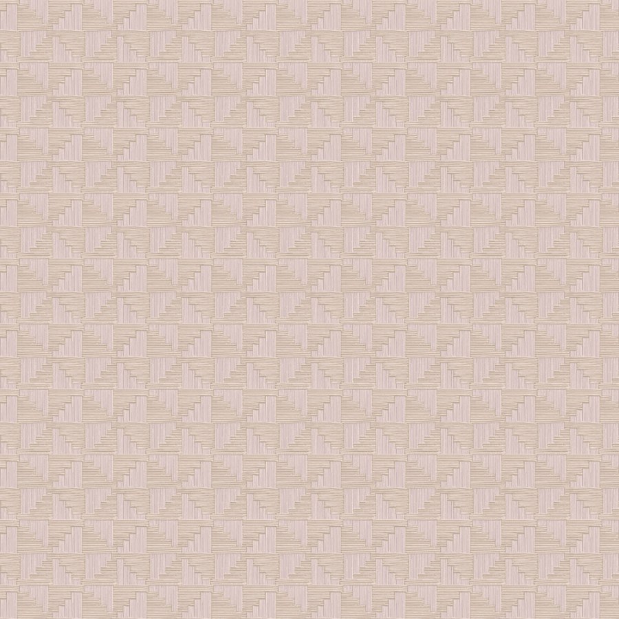 Tapety Yara - Šedo-béžová geometrická retro tapeta na zeď Šedo-béžová geometrická retro tapeta na zeď - Tapety Yara