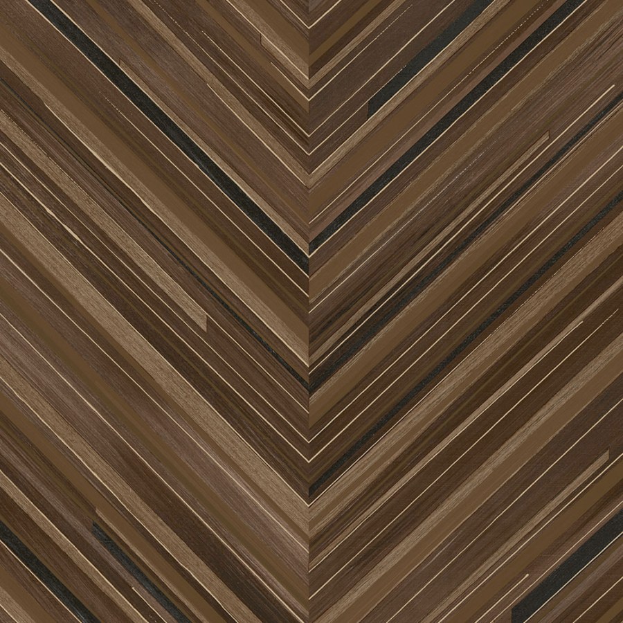 Hnědo-černá geometrická tapeta na zeď - Tapety Yara