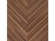 Tapety Yara - Hnědá geometrická tapeta na zeď Hnědá geometrická tapeta na zeď