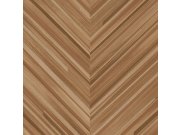 Tapety Yara - Hnědo-béžová geometrická tapeta na zeď Hnědo-béžová geometrická tapeta na zeď