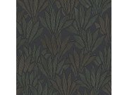 Modrá tapeta s listy