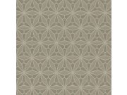 Tapety Yara - Šedo-hnědá květinová tapeta na zeď Šedo-hnědá květinová tapeta na zeď