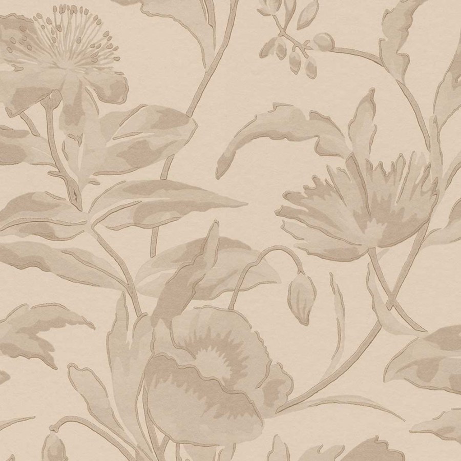 Růžovo-zlatá květinová tapeta na zeď - Tapety Yara