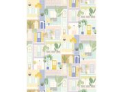 Tapety Yara - Vliesový panel na zeď s okny 323107 Vliesový panel na zeď s okny 323107