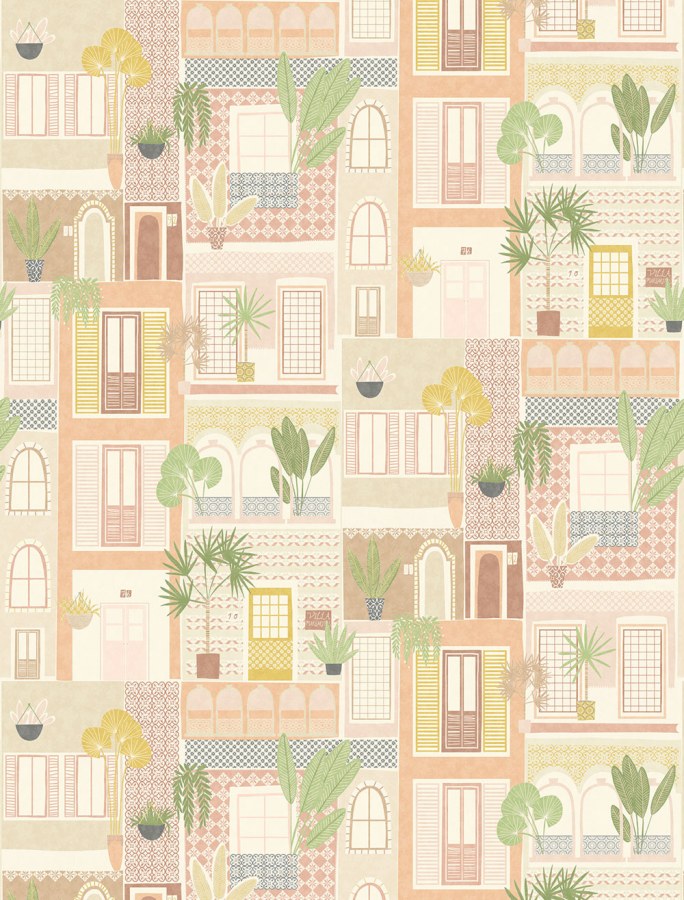 Tapety Yara - Vliesový panel na zeď s okny 323106 Vliesový panel na zeď s okny 323106 - Tapety Yara