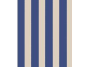 Tapety Yara - Modrá pruhovaná tapeta na zeď Modrá pruhovaná tapeta na zeď