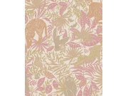 Tapety Yara - Růžová Tapeta džungle Růžová Tapeta džungle