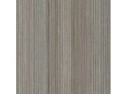 Šedo-hnědá proužková tapeta na zeď