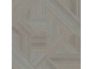 Šedo-hnědá geometrická tapeta na zeď