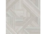 Šedo-krémová geometrická tapeta na zeď