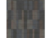 Šedo-hnědá geometrická tapeta na zeď