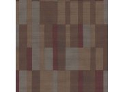 Tapety Yara - Hnědo-vínová geometrická tapeta na zeď Hnědo-vínová geometrická tapeta na zeď