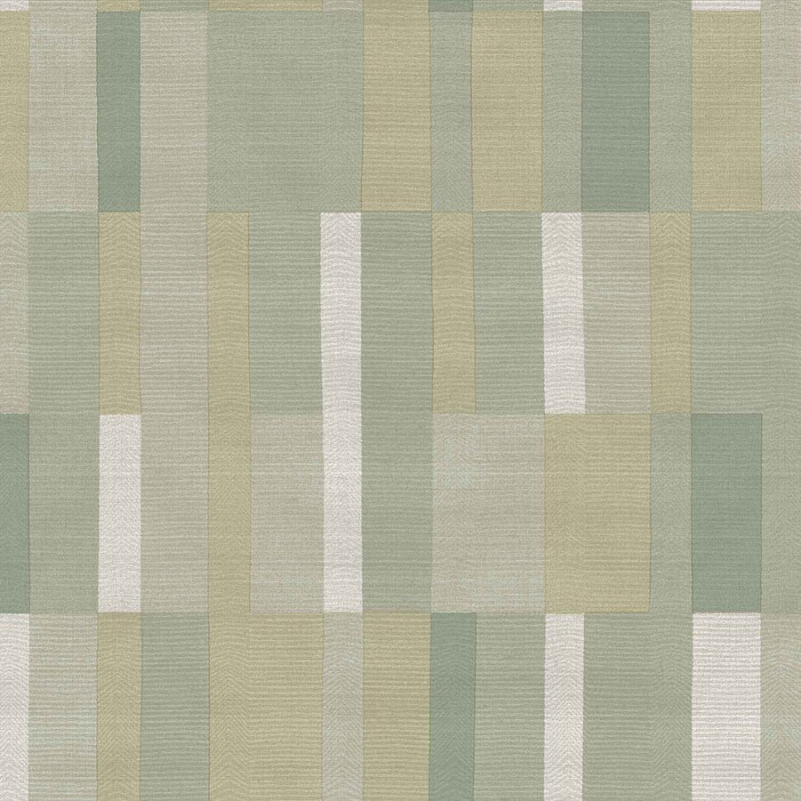 Zelená geometrická tapeta na zeď - Tapety Yara