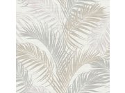 Tapety Yara - Krémová tapeta s palmovými listy Krémová tapeta s palmovými listy