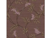 Tapety Yara - Terakotová tapeta s rozkvetlými větvičkami Terakotová tapeta s rozkvetlými větvičkami