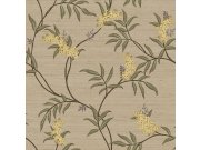 Tapety Yara - Béžová tapeta s rozkvetlými větvičkami Béžová tapeta s rozkvetlými větvičkami