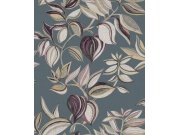 Tapety Yara - Tyrkysová tapeta na zeď Tyrkysová tapeta na zeď