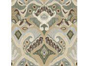 Zelená Tapeta s ornamenty