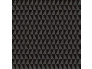 Šedo-černá tapeta na zeď, geometrický vzor, Energie, Cristiana Masi by Parato