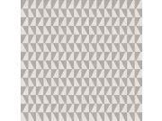 Stříbrno-bílá tapeta na zeď