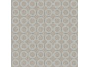 Tapety Yara - Šedá Tapeta s kruhy Šedá Tapeta s kruhy